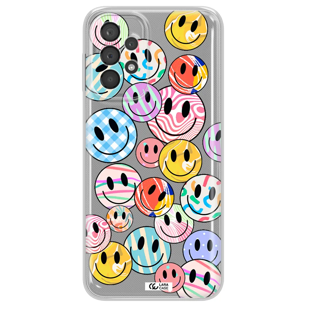 Colorful Smile Samsung A23 5G Clear Tpu Case