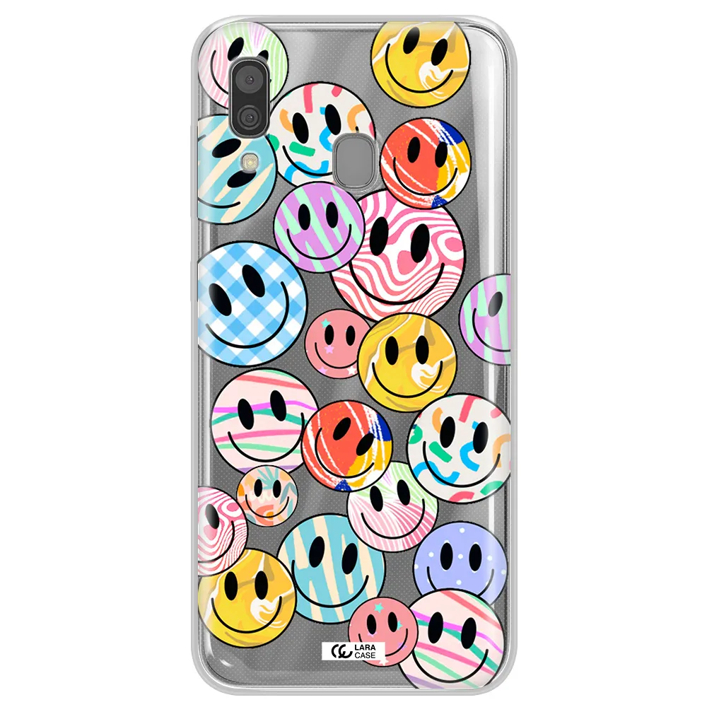 Colorful Smile Samsung A30 Clear TPU Case