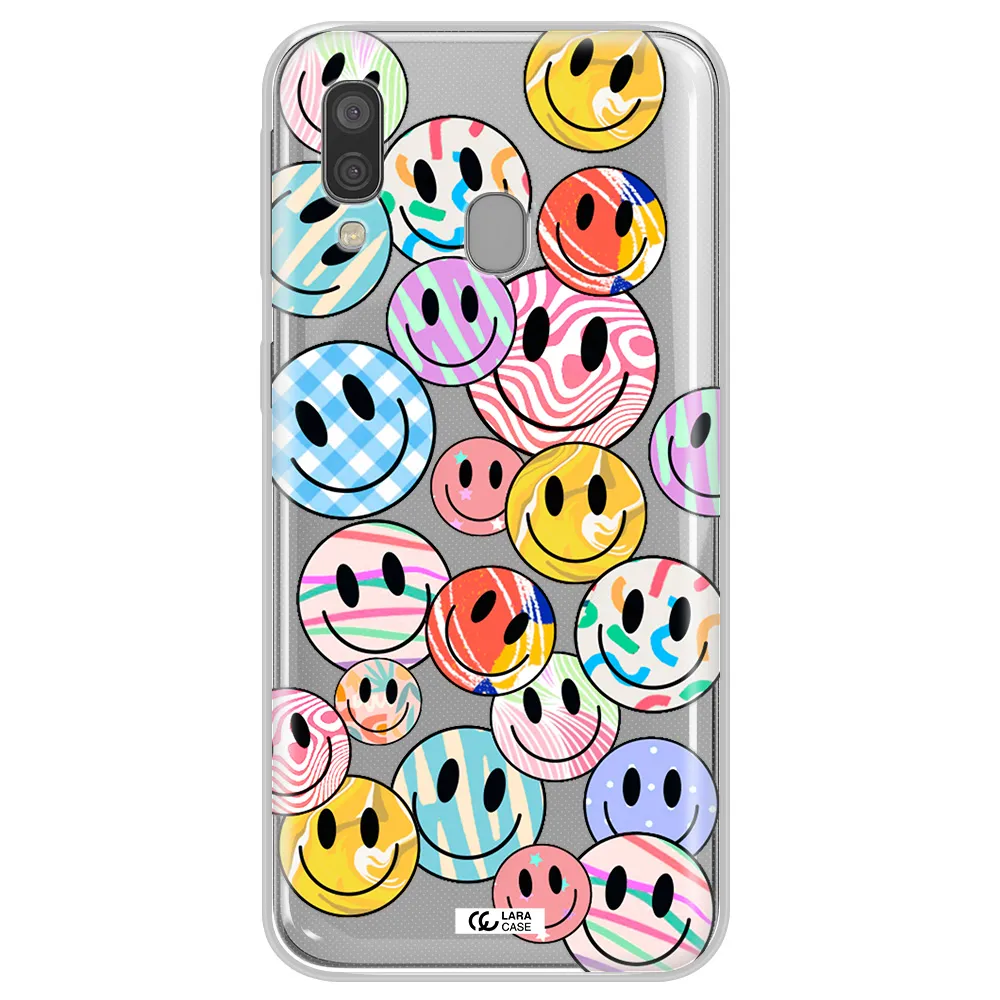 Colorful Smile Samsung A40 Clear TPU Case