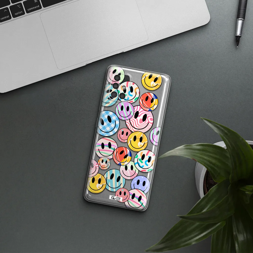 Colorful Smile Samsung A40S Clear Tpu Case