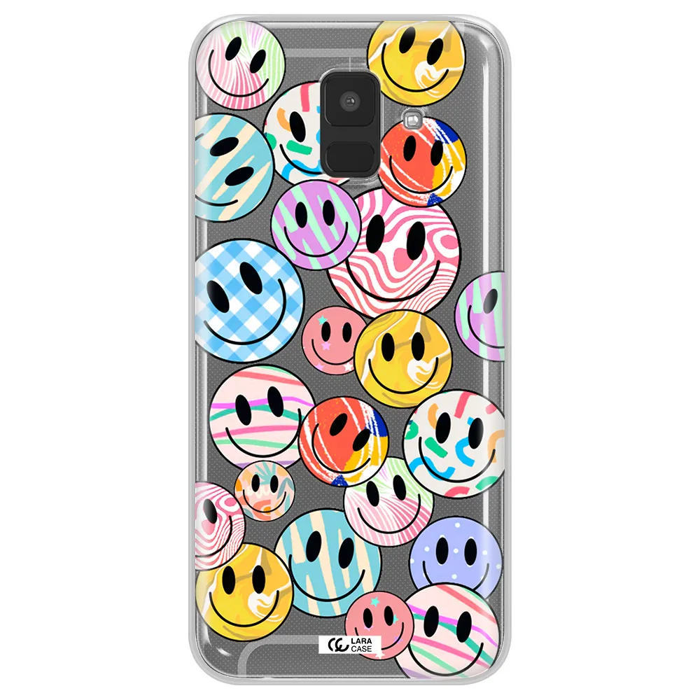 Colorful Smile Samsung A6 Clear TPU Case