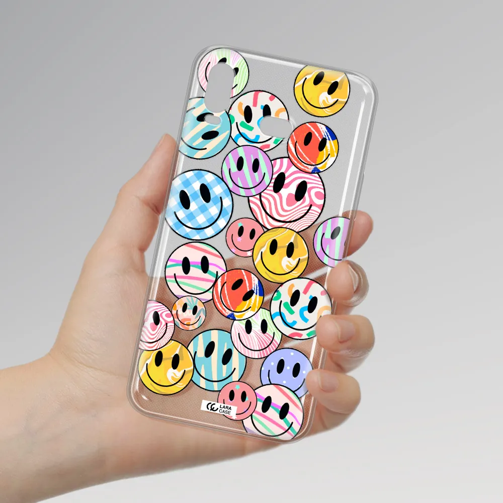 Colorful Smile Samsung A6S Clear TPU Case