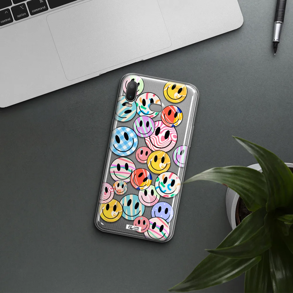 Colorful Smile Samsung A6S Clear TPU Case