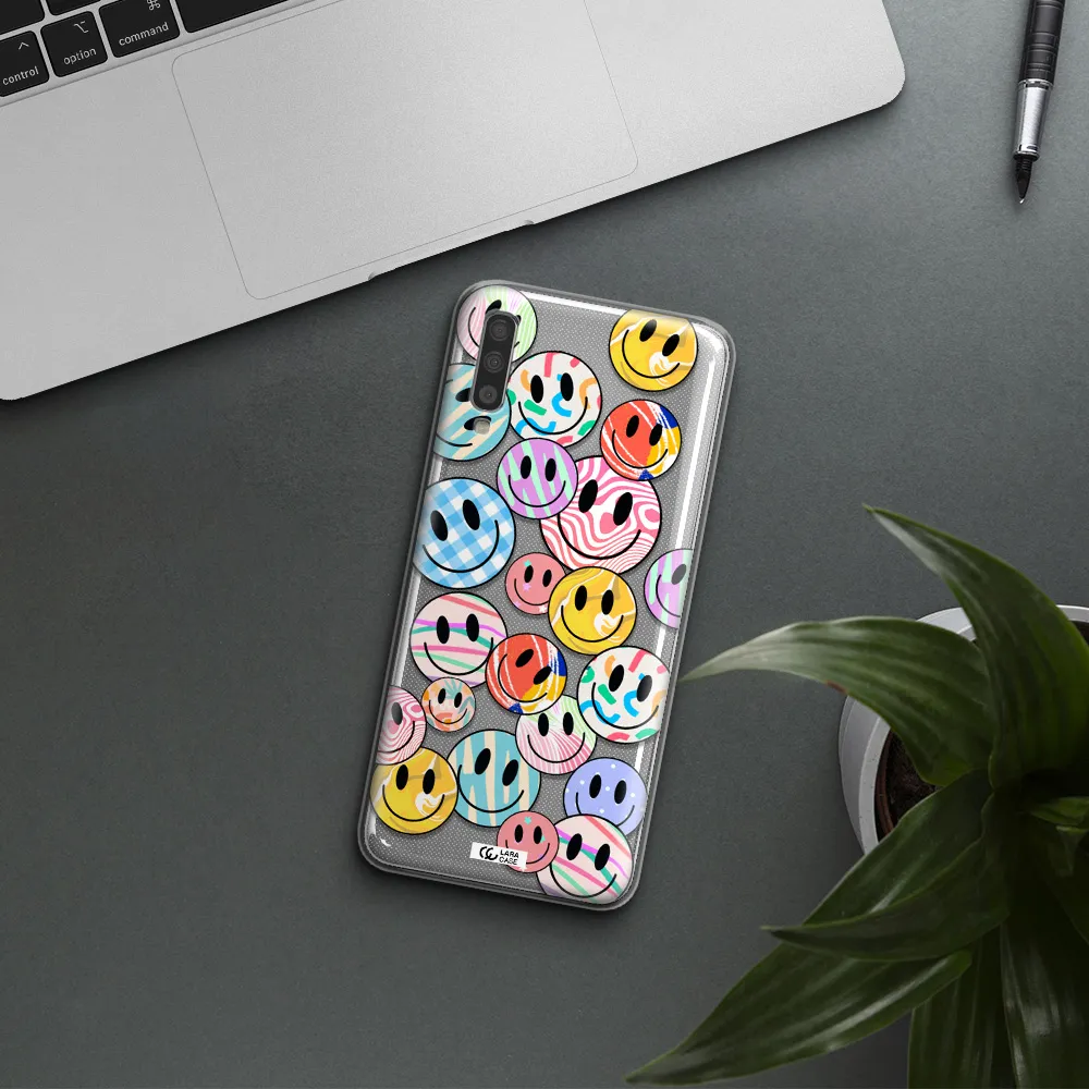 Colorful Smile Samsung A70S Clear Tpu Case