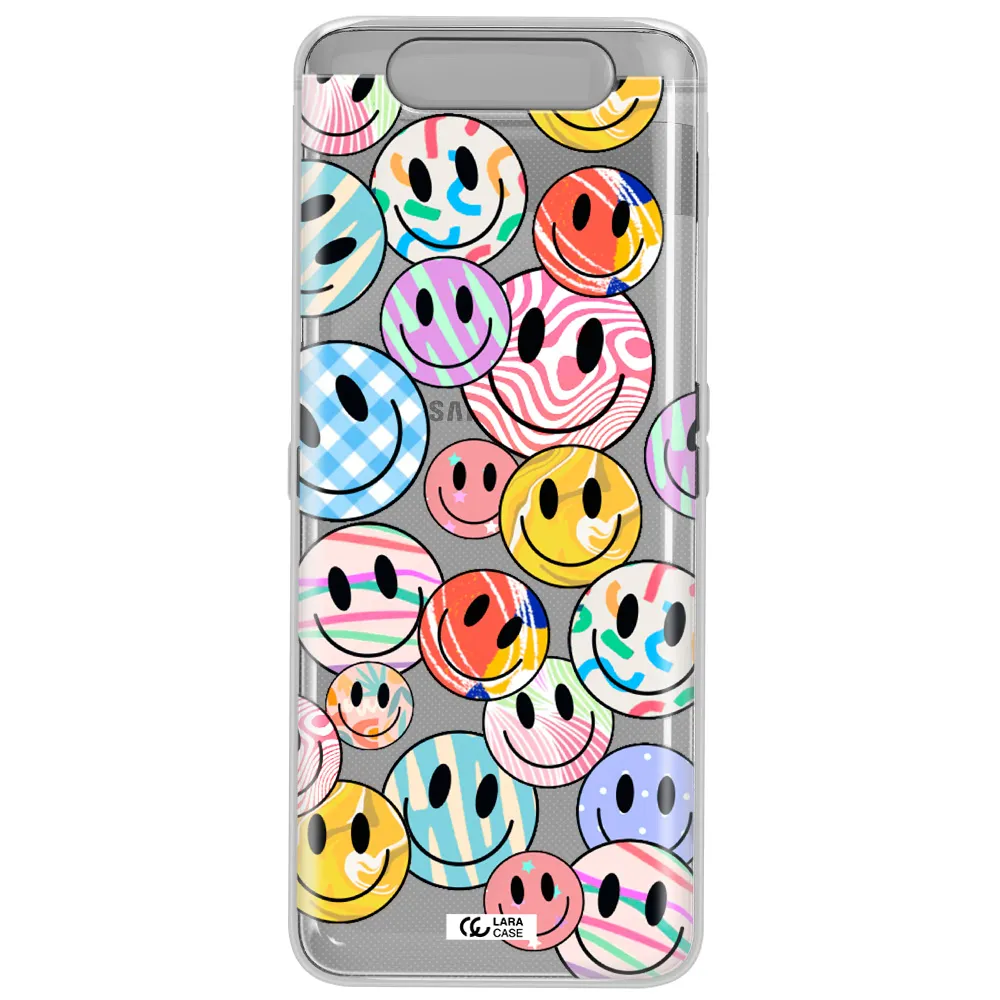 Colorful Smile Samsung A80 Clear TPU Case