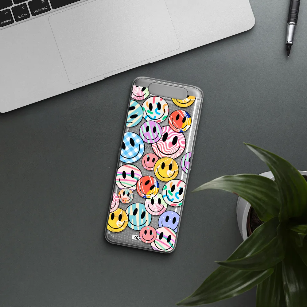 Colorful Smile Samsung A80 Clear TPU Case