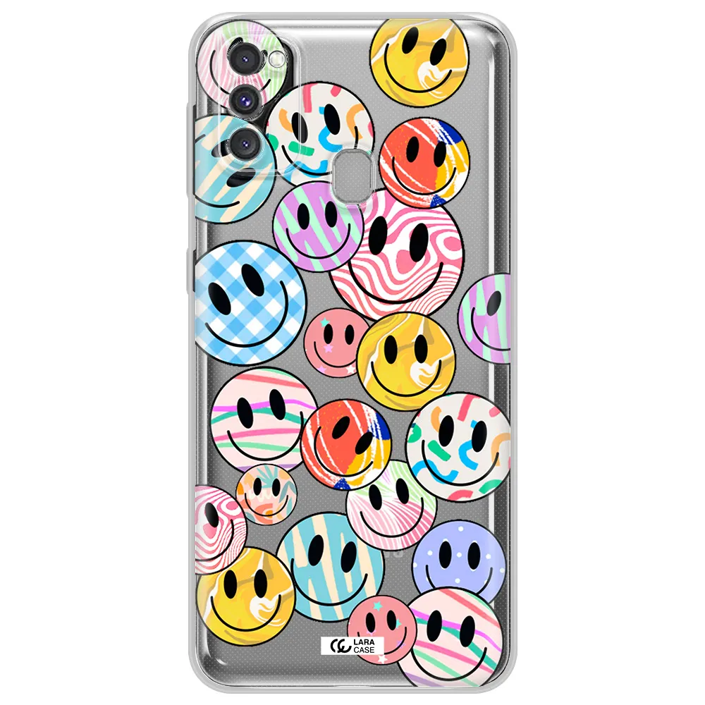 Colorful Smile Samsung M30S Clear TPU Case