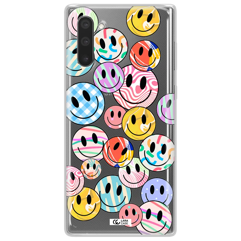 Colorful Smile Samsung Note 10 Clear TPU Case