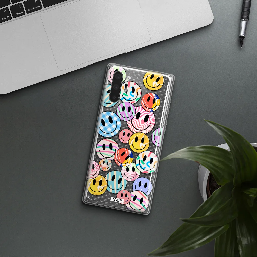 Colorful Smile Samsung Note 10 Plus Clear TPU Case