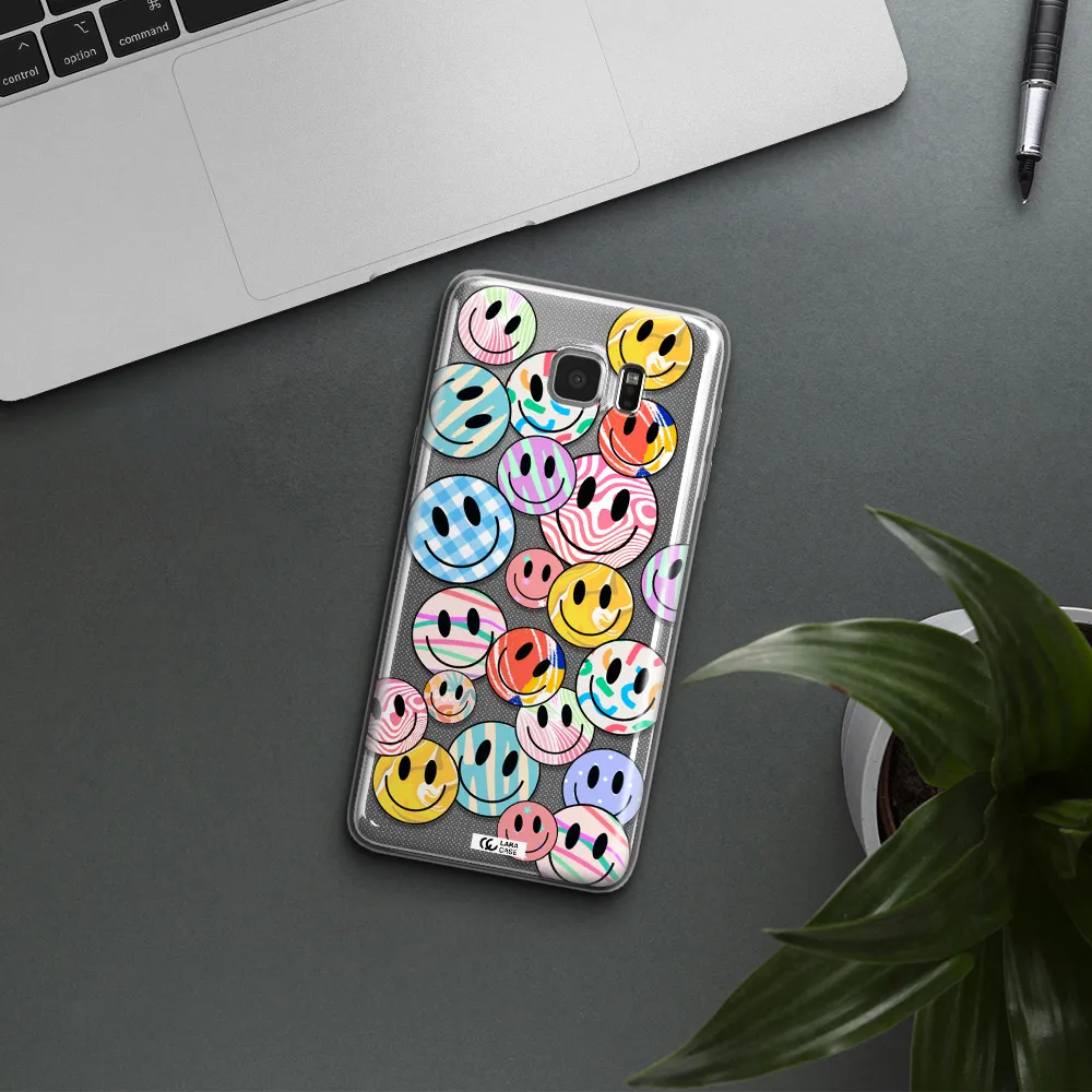Colorful Smile Samsung Note 5 Clear TPU Case