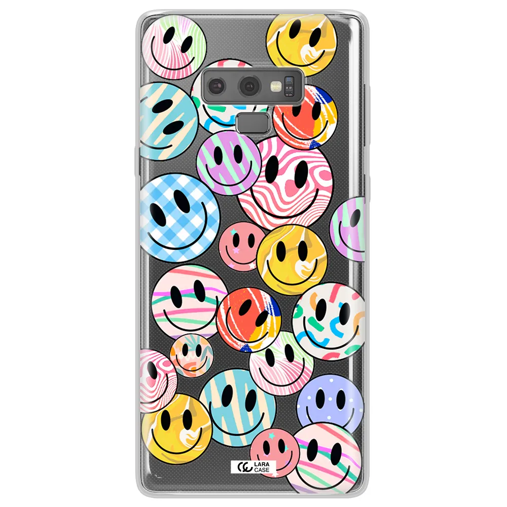 Colorful Smile Samsung Note 9 Clear TPU Case
