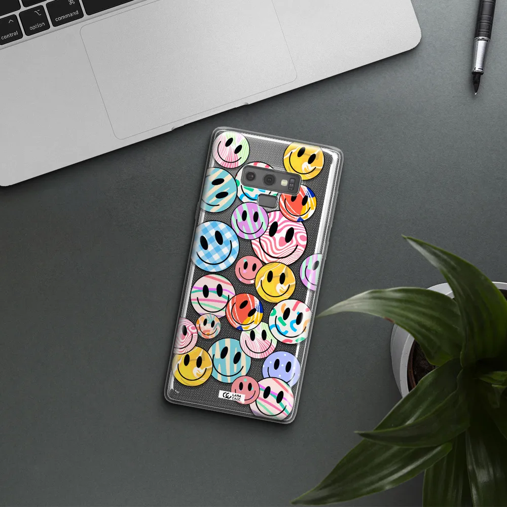 Colorful Smile Samsung Note 9 Clear TPU Case