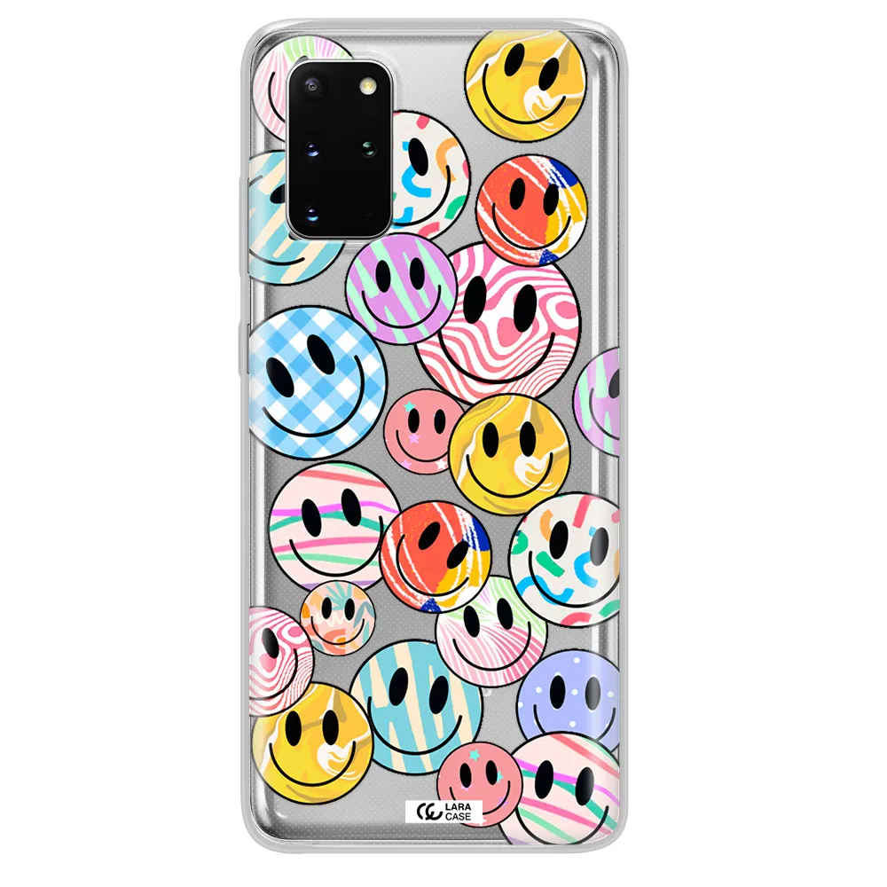 Colorful Smile Samsung S 20 Plus Clear TPU Case
