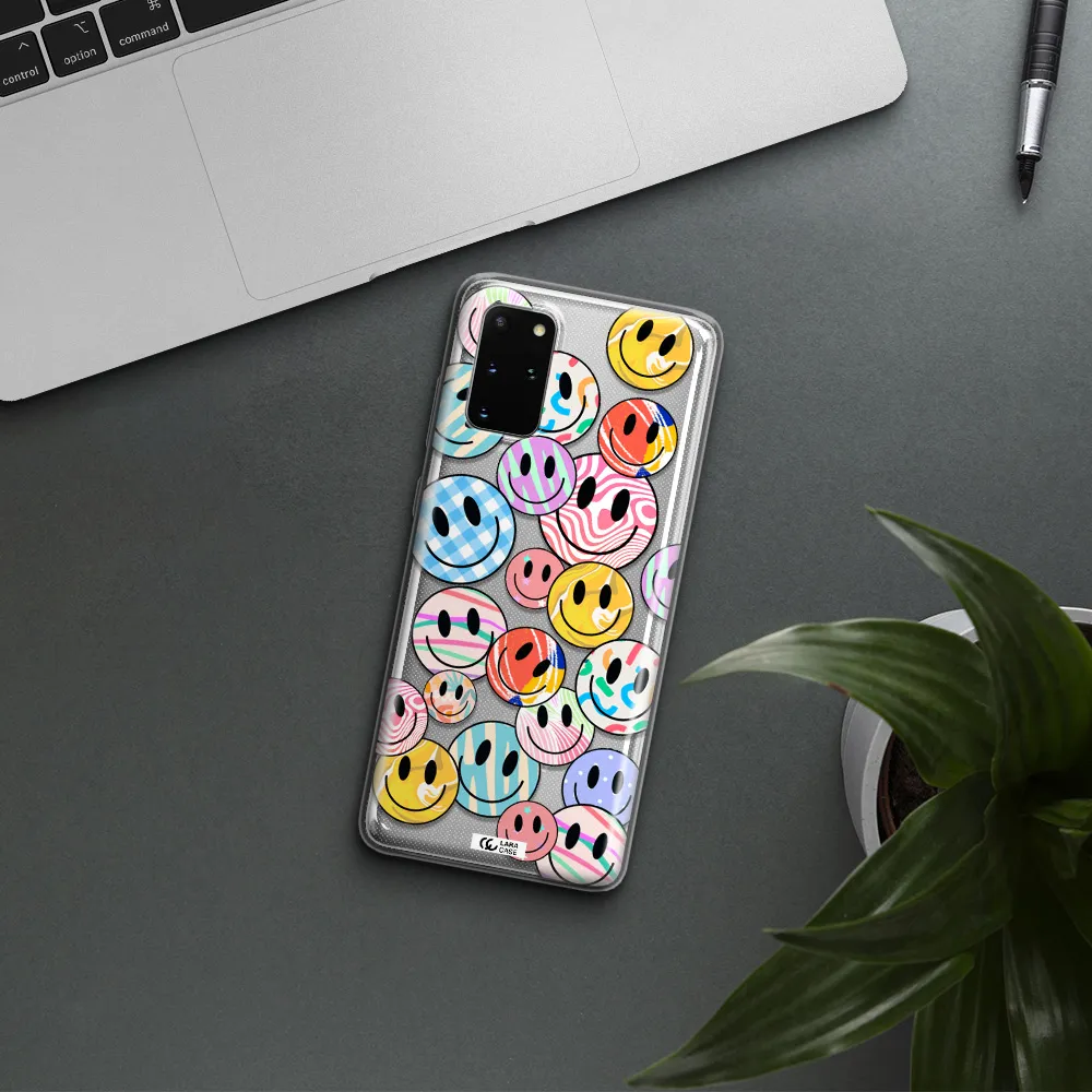 Colorful Smile Samsung S 20 Plus Clear TPU Case
