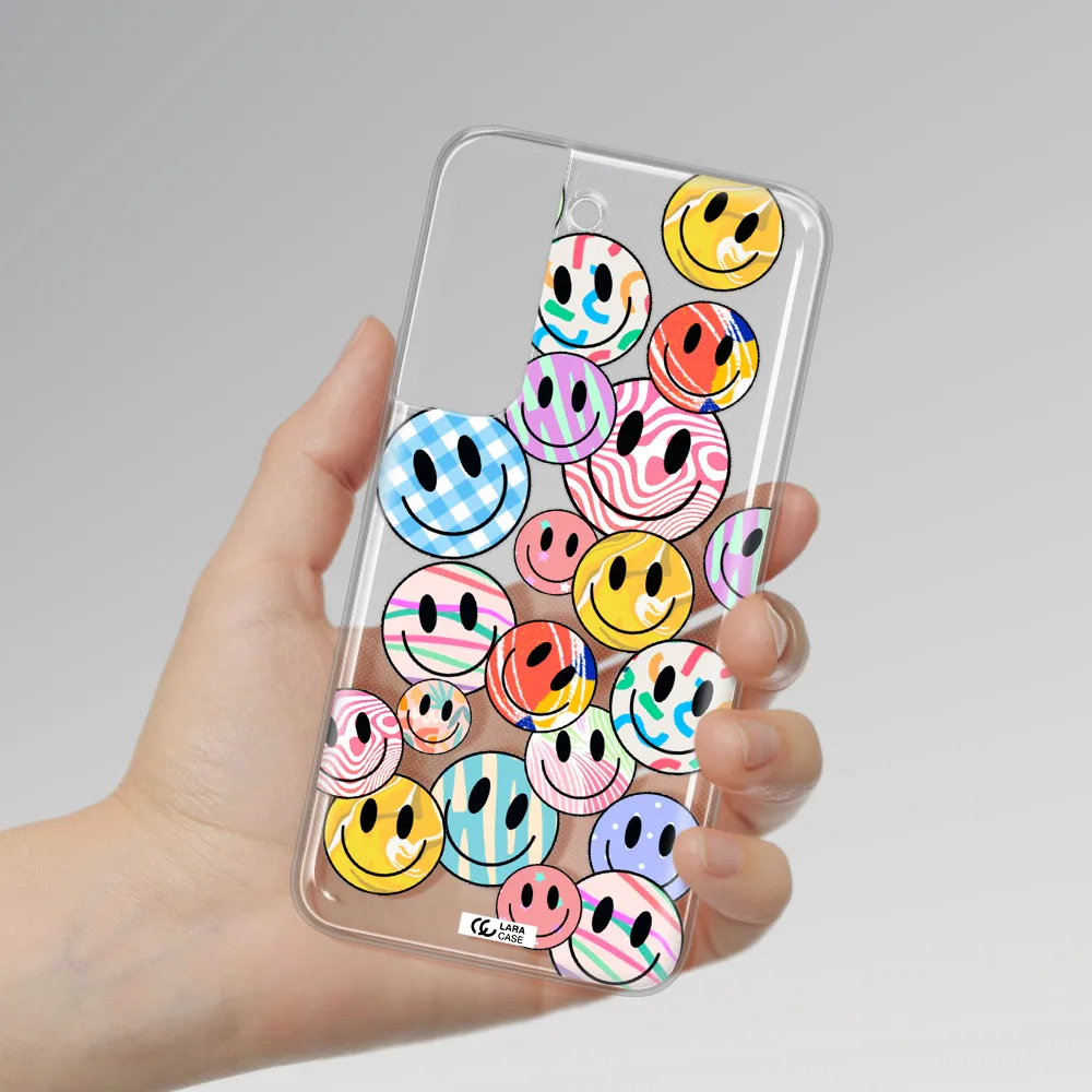 Colorful Smile Samsung S 22 Clear TPU Case