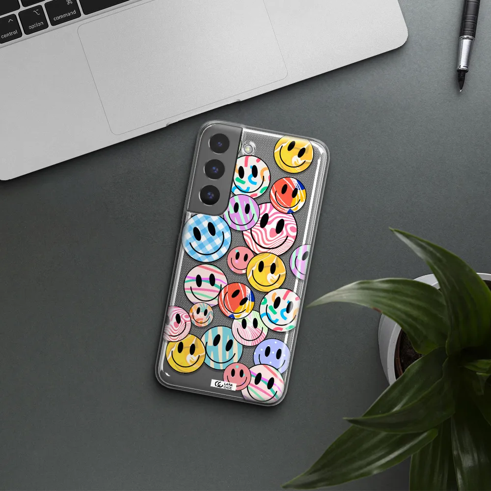 Colorful Smile Samsung S 22 Plus Clear TPU Case
