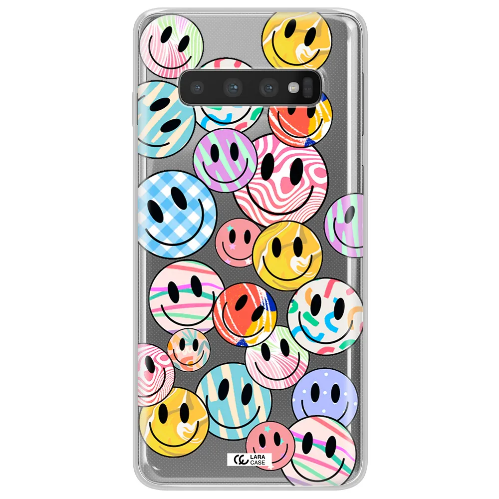 Colorful Smile Samsung S10 Clear TPU Case