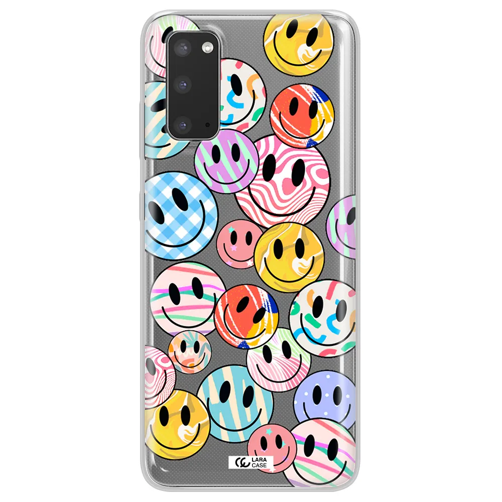 Colorful Smile Samsung S20 Clear TPU Case