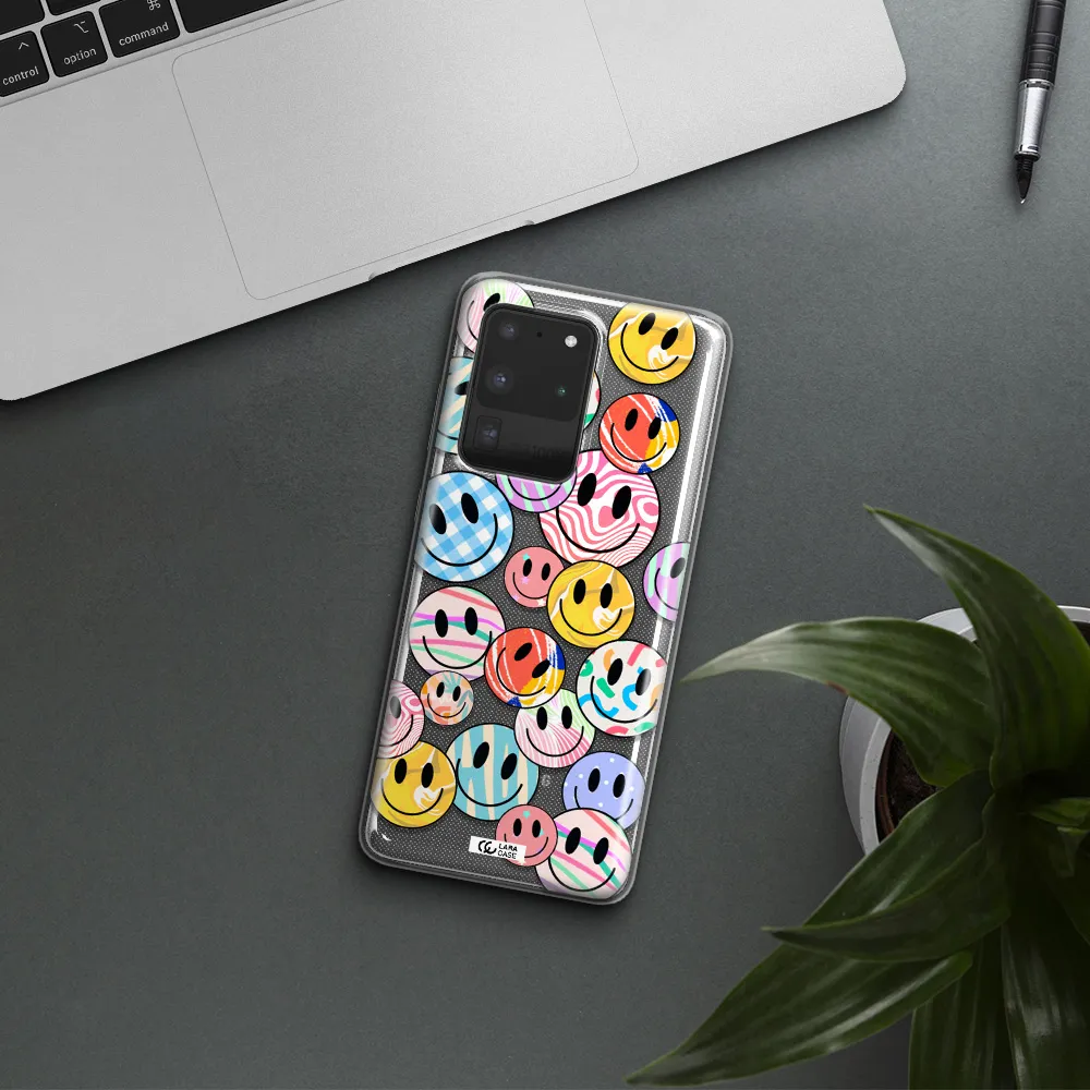 Colorful Smile Samsung S20 Ultra Clear TPU Case