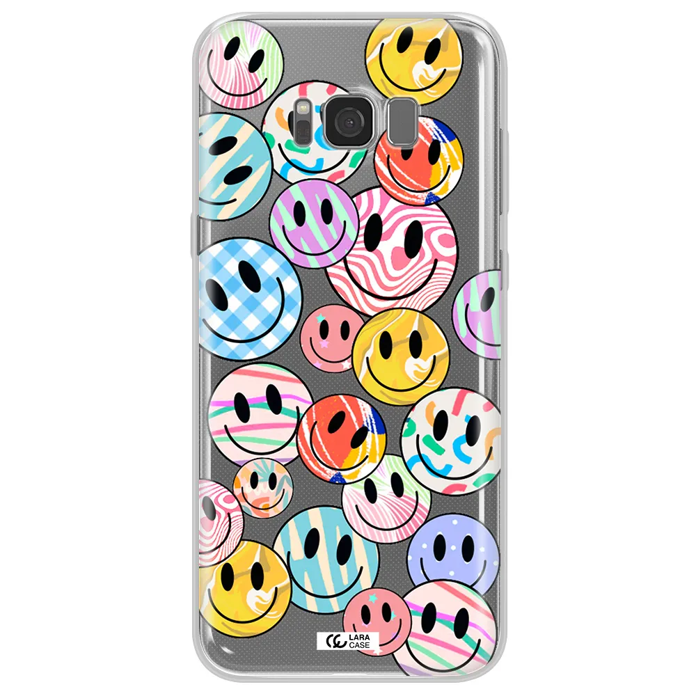 Colorful Smile Samsung S8 Plus Clear TPU Case
