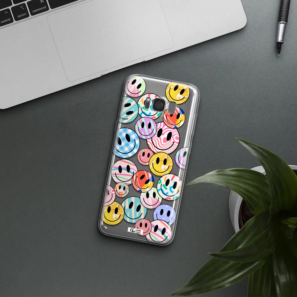 Colorful Smile Samsung S8 Plus Clear TPU Case