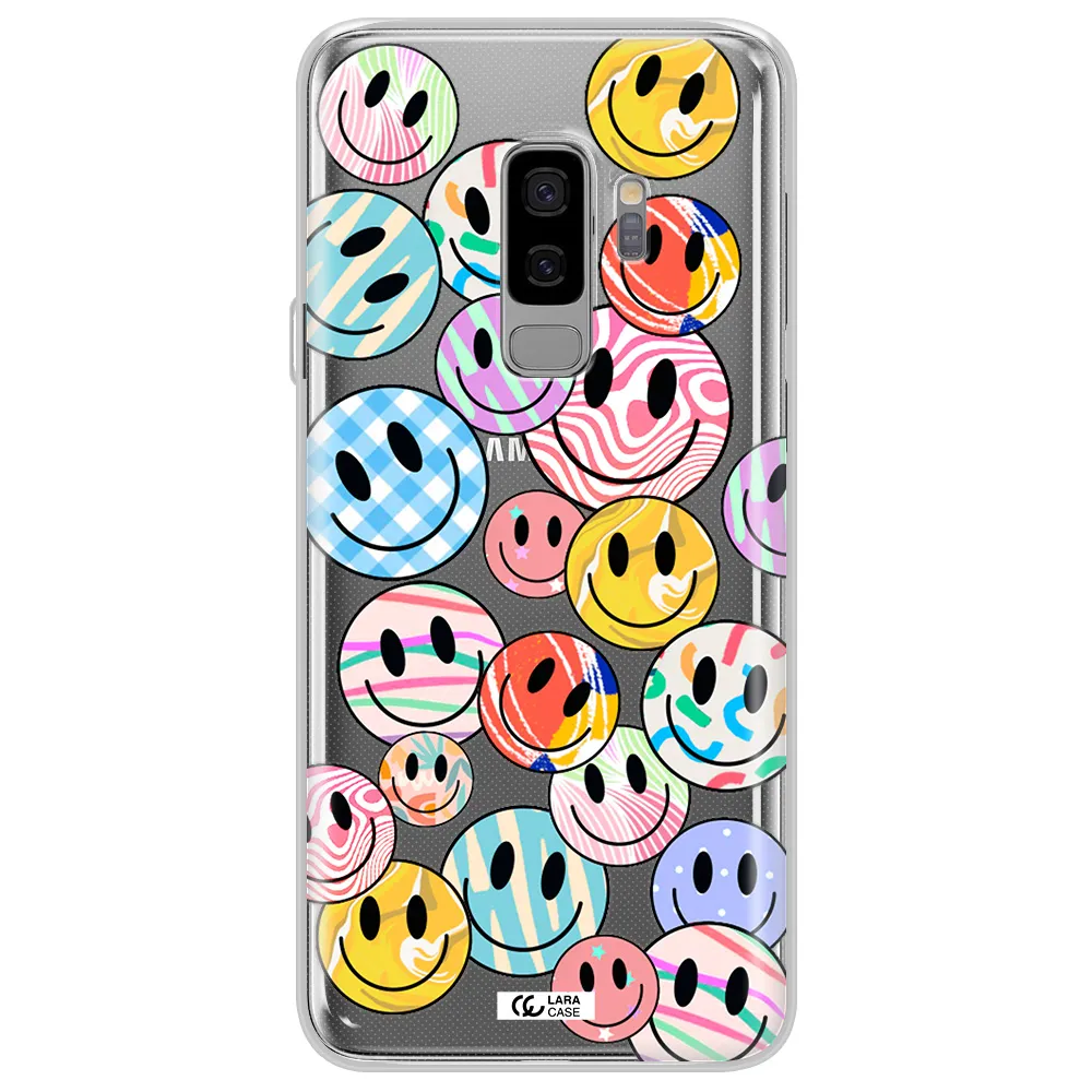 Colorful Smile Samsung S9 Plus Clear TPU Case