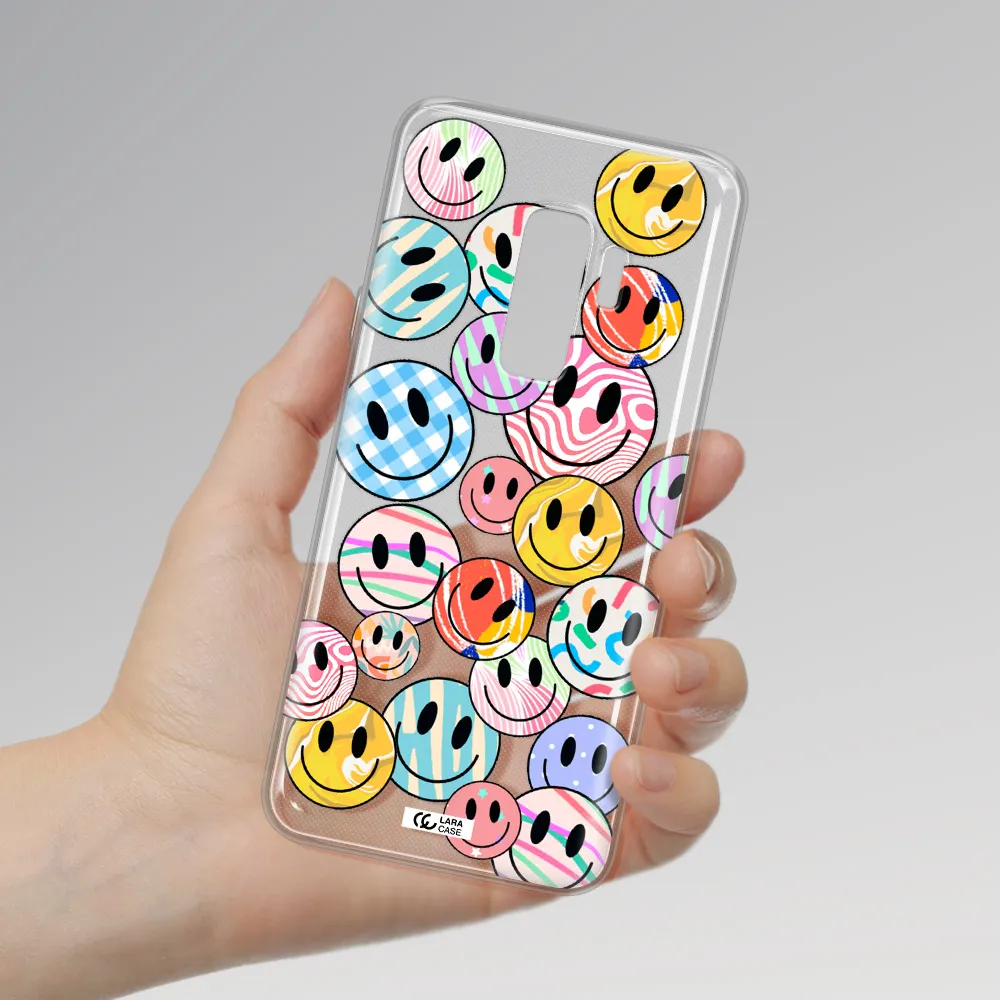Colorful Smile Samsung S9 Plus Clear TPU Case