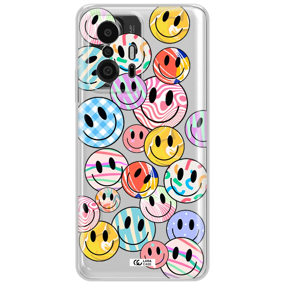 Colorful Smile Xiaomi 11T Pro Clear Tpu Case