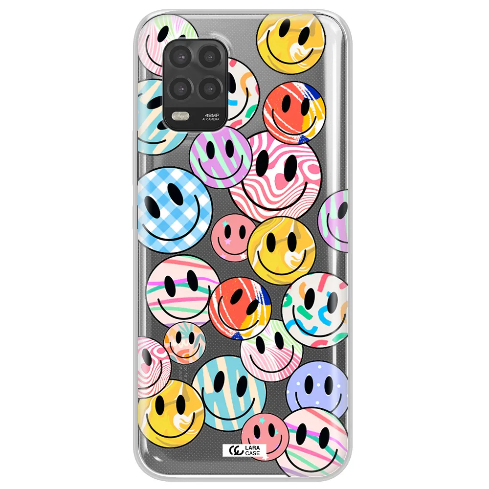 Colorful Smile Xiaomi Mi 10 Lite Clear TPU Case