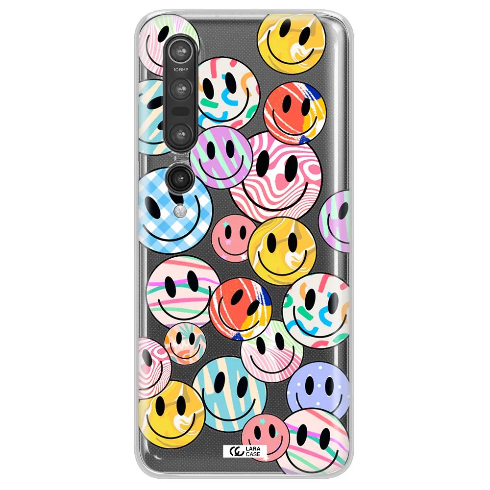 Colorful Smile Xiaomi Mi 10 Pro Clear TPU Case