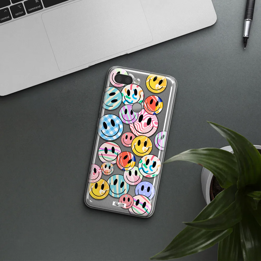 Colorful Smile Xiaomi Mi 8 Lite Clear TPU Case