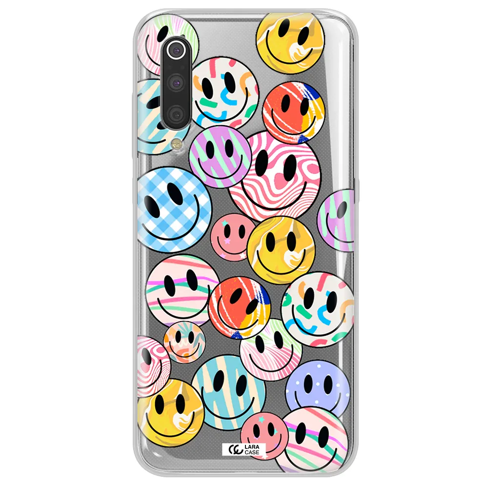Colorful Smile Xiaomi Mi 9 Clear TPU Case