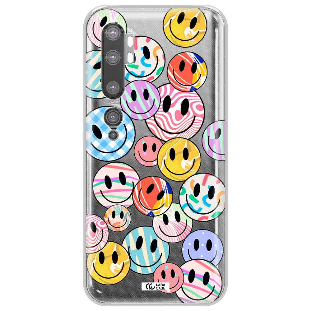 Colorful Smile Xiaomi Mi Note 10 Clear TPU Case