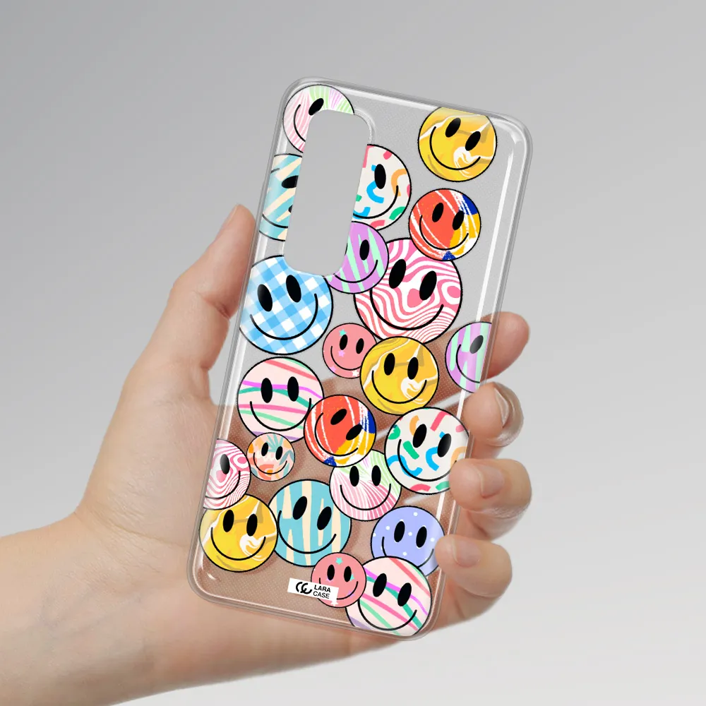 Colorful Smile Xiaomi Mi Note 10 Lite Clear TPU Case