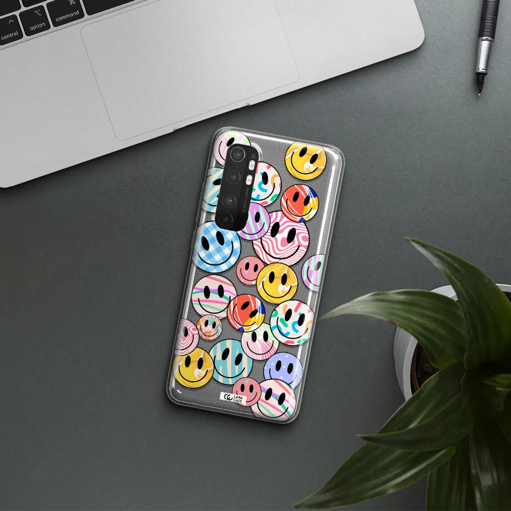 Colorful Smile Xiaomi Mi Note 10 Lite Clear TPU Case