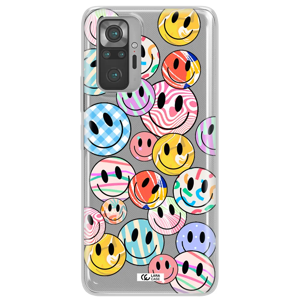 Colorful Smile Xiaomi Note 10 Pro Clear TPU Case