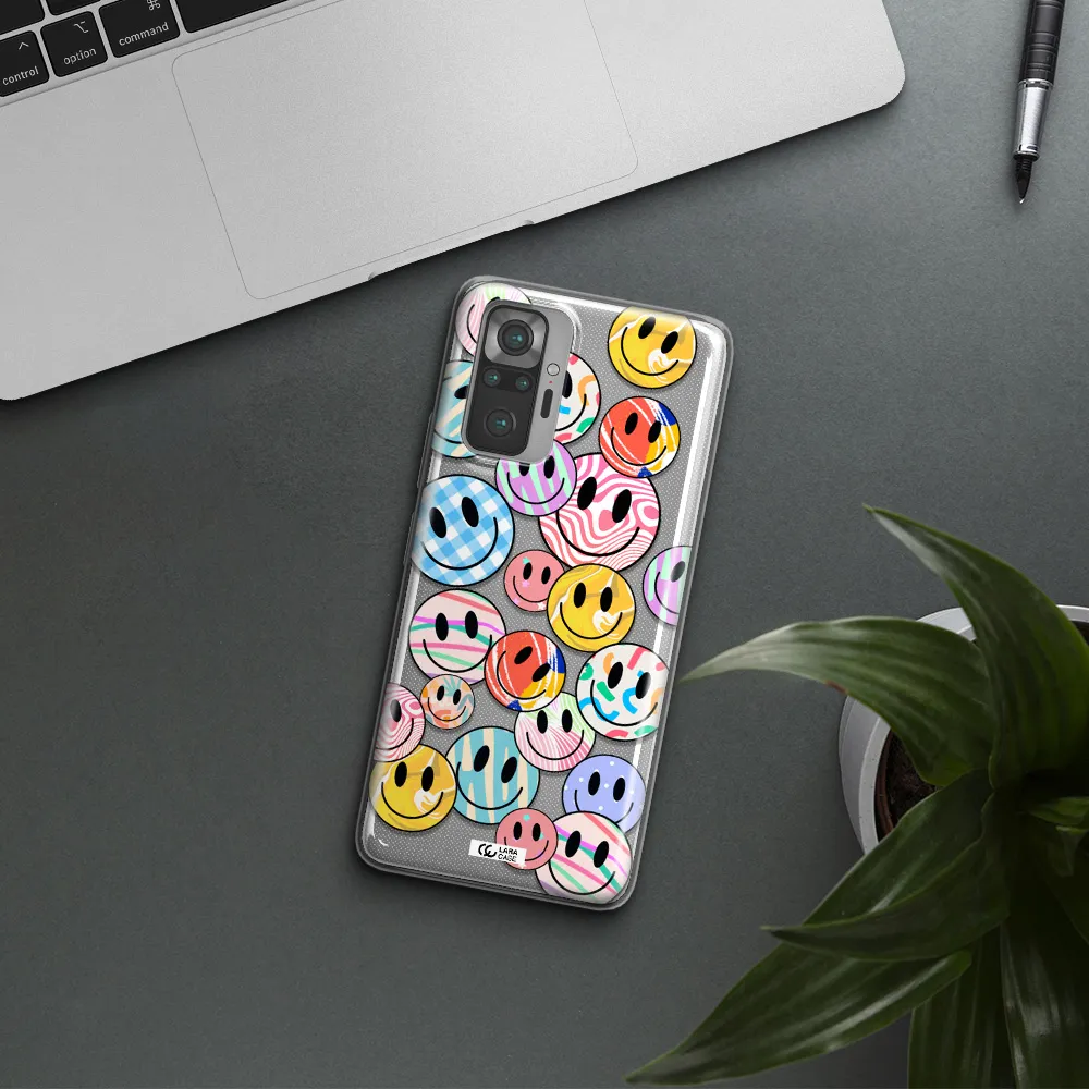 Colorful Smile Xiaomi Note 10 Pro Clear TPU Case