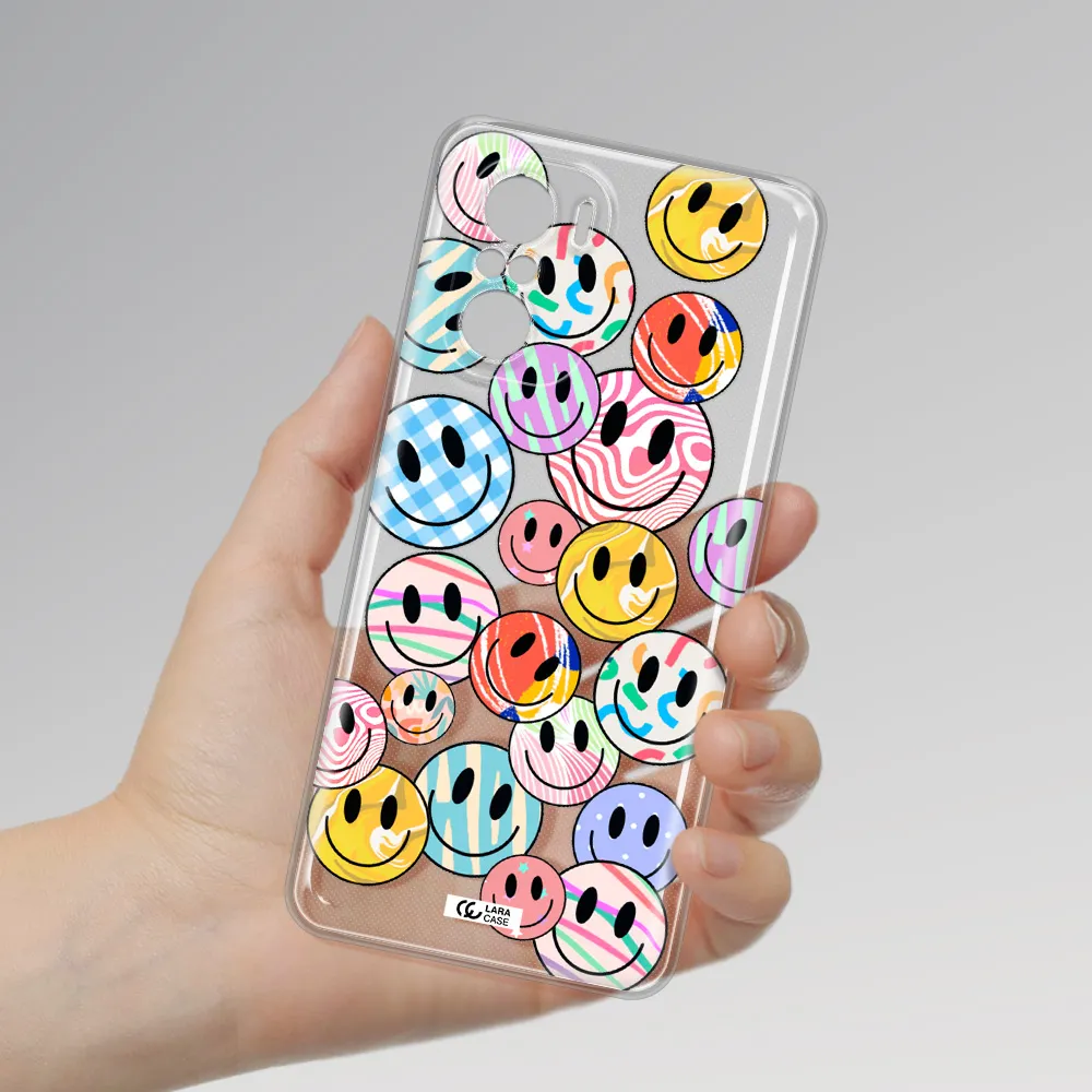 Colorful Smile Xiaomi Poco F3 Clear Tpu Case