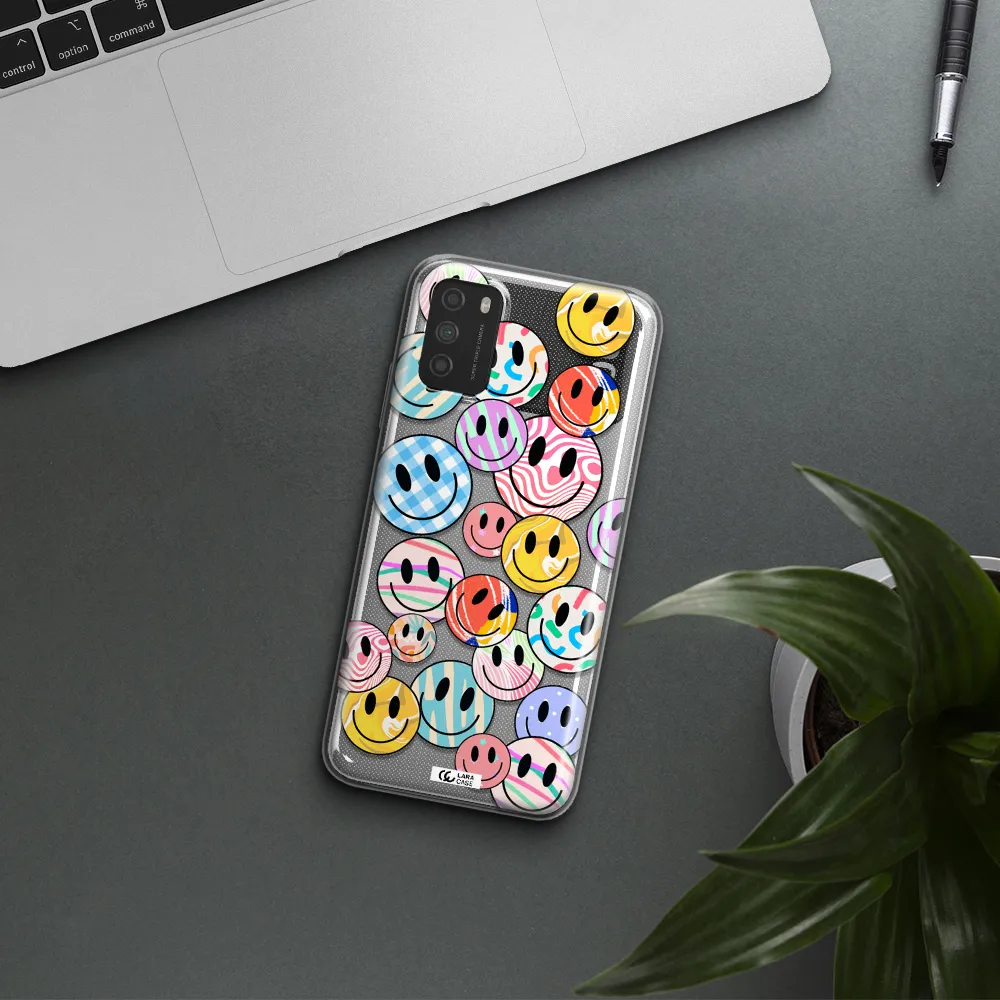 Colorful Smile Xiaomi Poco M3 Clear TPU Case