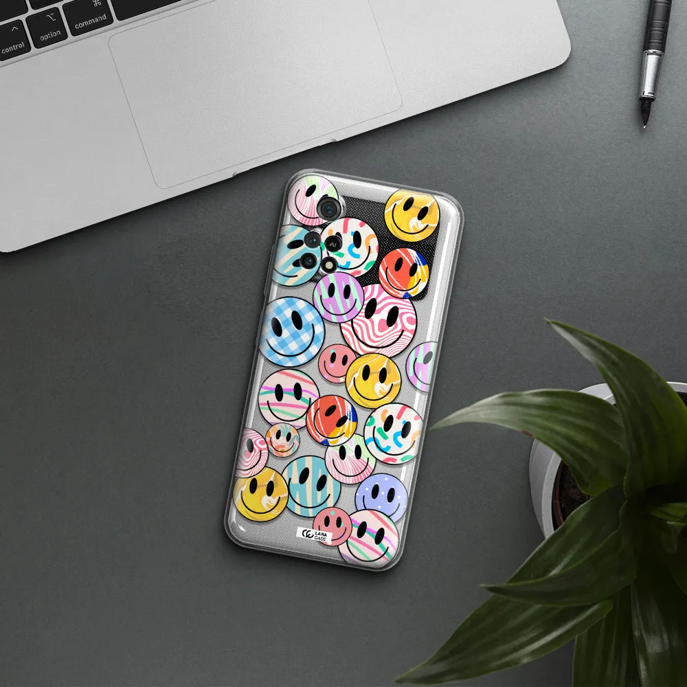 Colorful Smile Xiaomi Poco M4 Pro 4G Clear Tpu Case