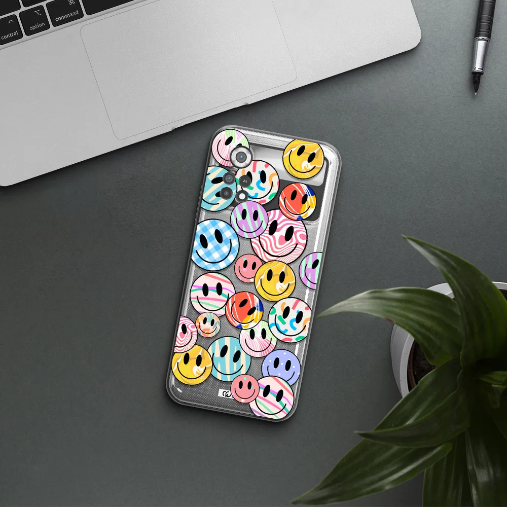 Colorful Smile Xiaomi Poco X4 Pro Clear TPU Case