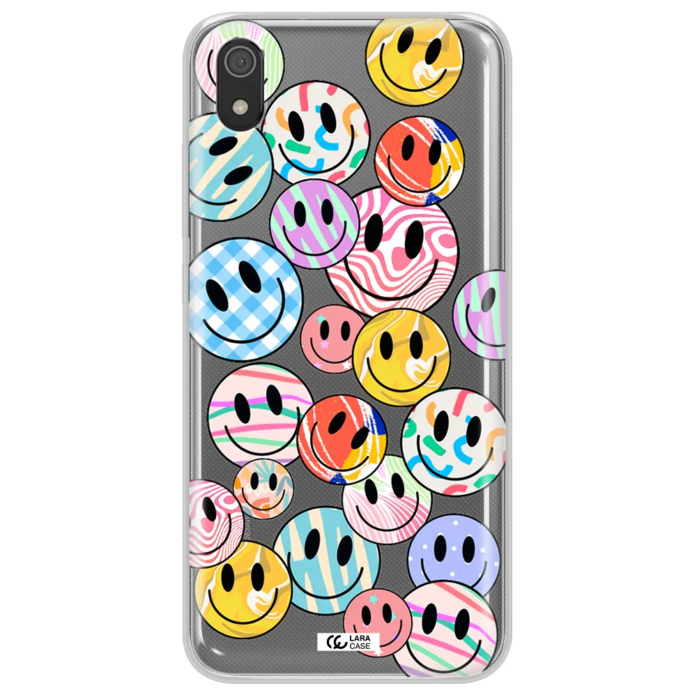 Colorful Smile Xiaomi Redmi 7A Clear TPU Case