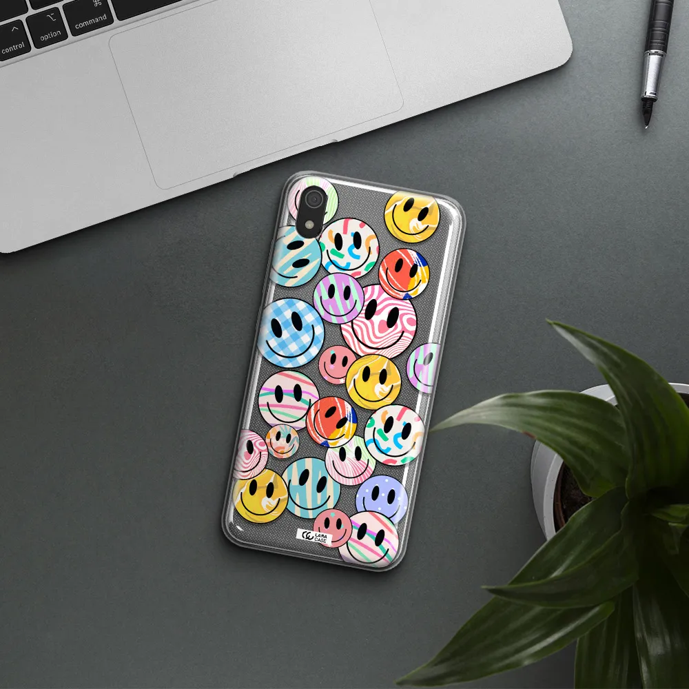 Colorful Smile Xiaomi Redmi 7A Clear TPU Case