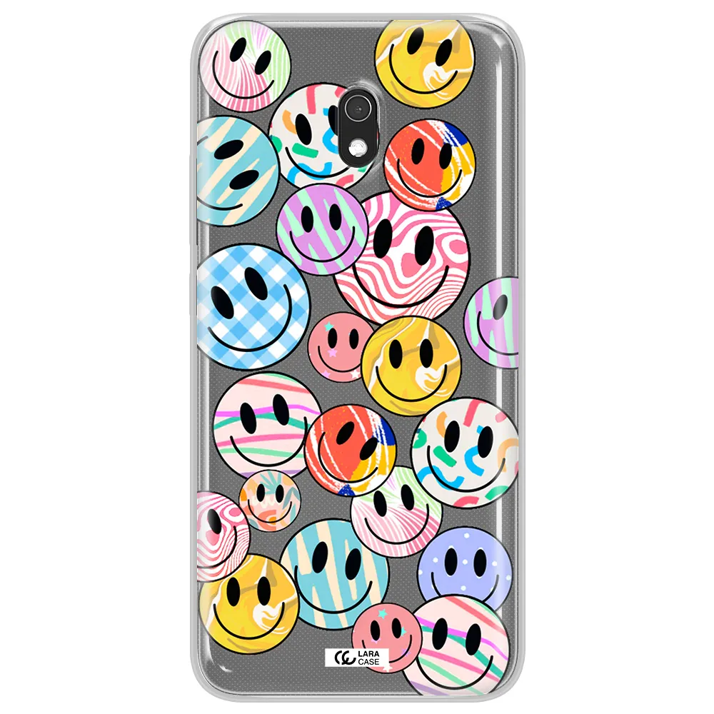 Colorful Smile Xiaomi Redmi 8A Clear TPU Case