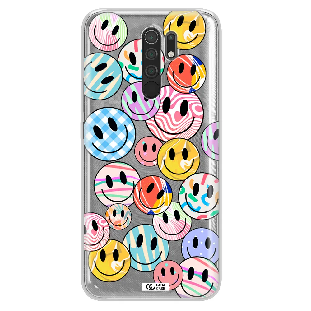 Colorful Smile Xiaomi Redmi 9 Clear TPU Case