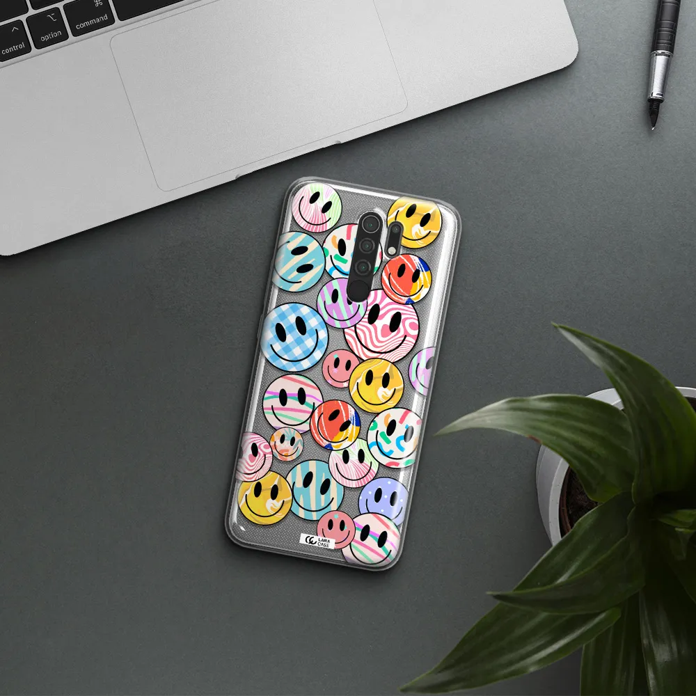 Colorful Smile Xiaomi Redmi 9 Clear TPU Case