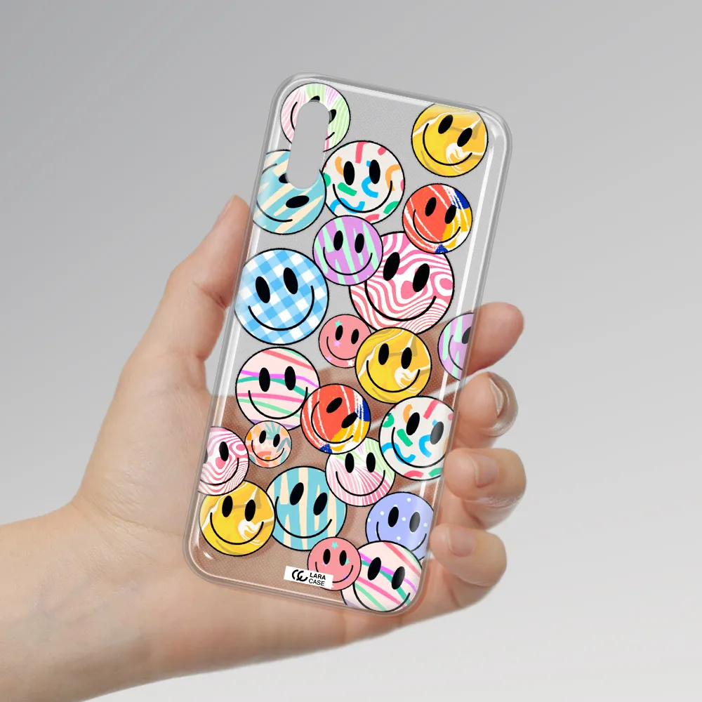 Colorful Smile Xiaomi Redmi 9A Clear TPU Case