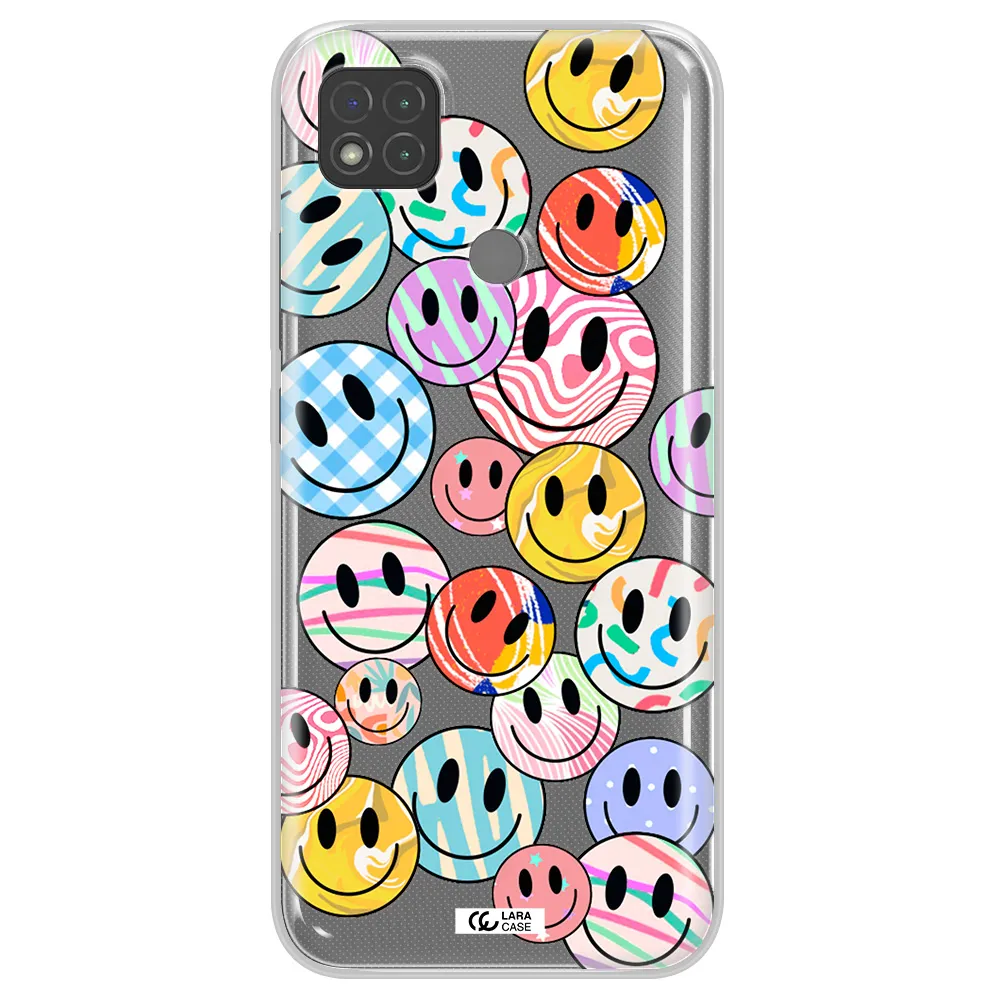Colorful Smile Xiaomi Redmi 9C Clear TPU Case