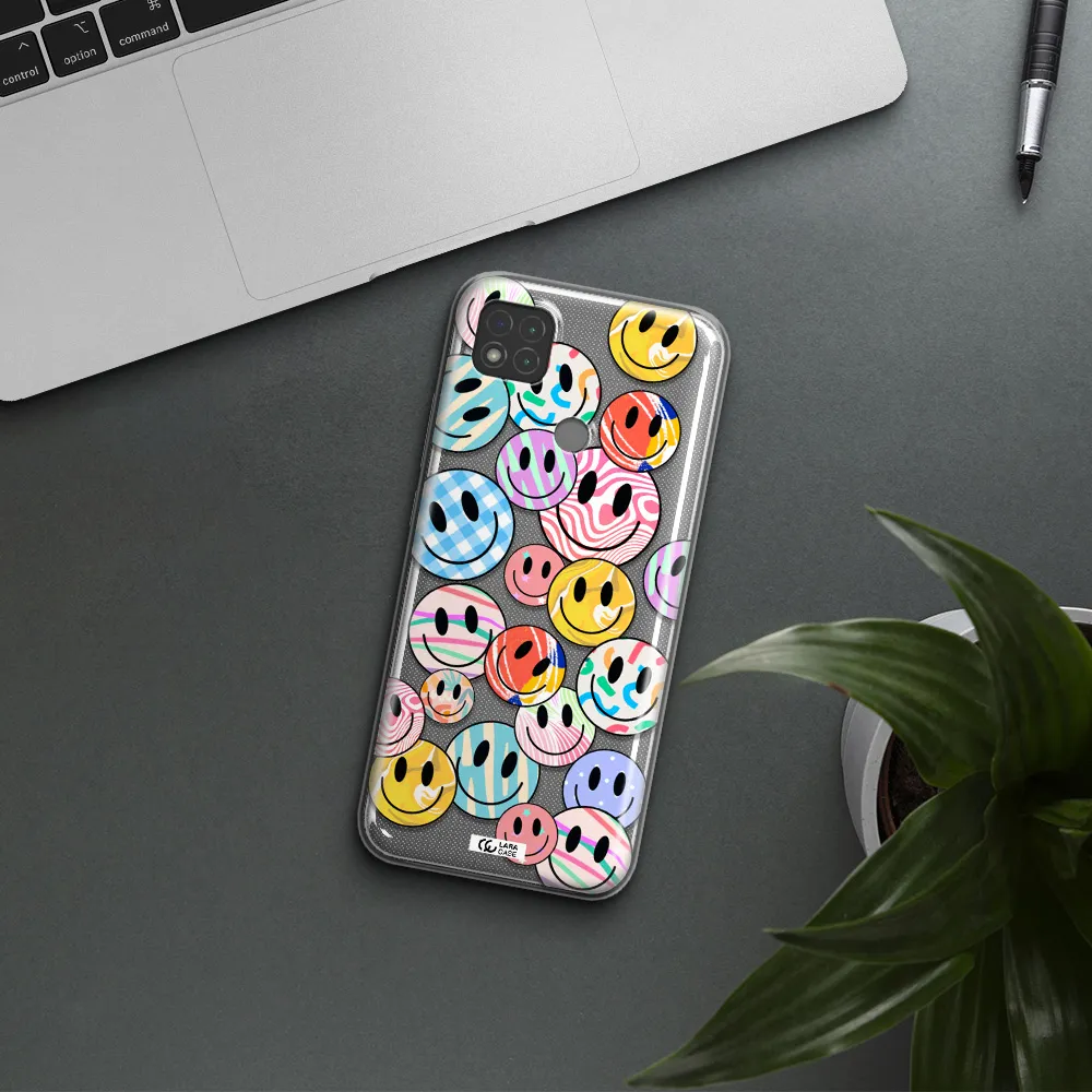 Colorful Smile Xiaomi Redmi 9C Clear TPU Case