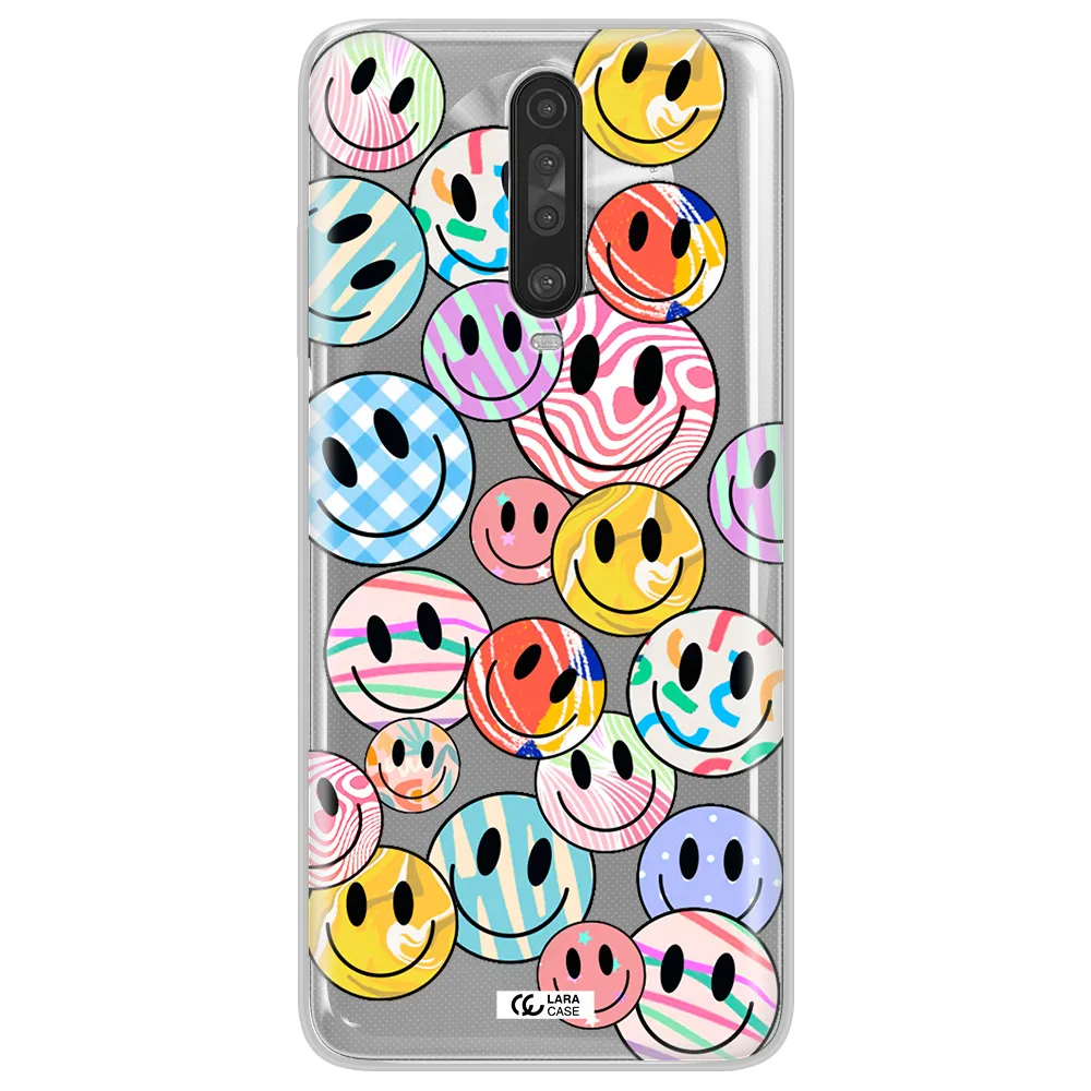 Colorful Smile Xiaomi Redmi K30 Clear TPU Case